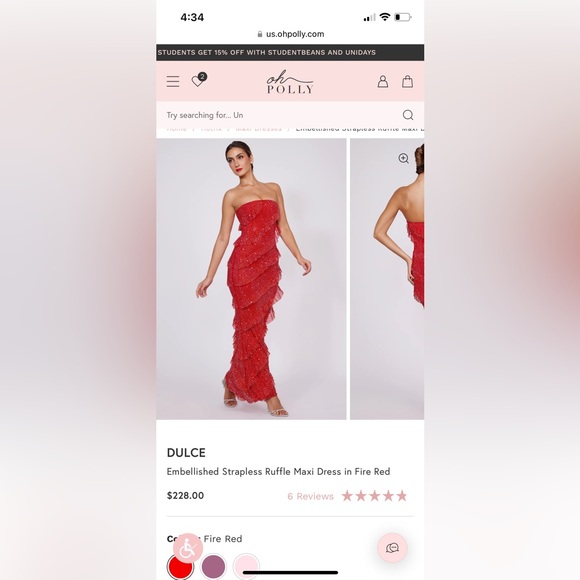 embellished strapless maxi dress - Picture 4 of 6